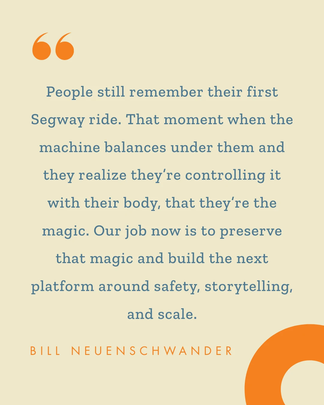 Bill Neuenschwander — original quote or fun fact slide