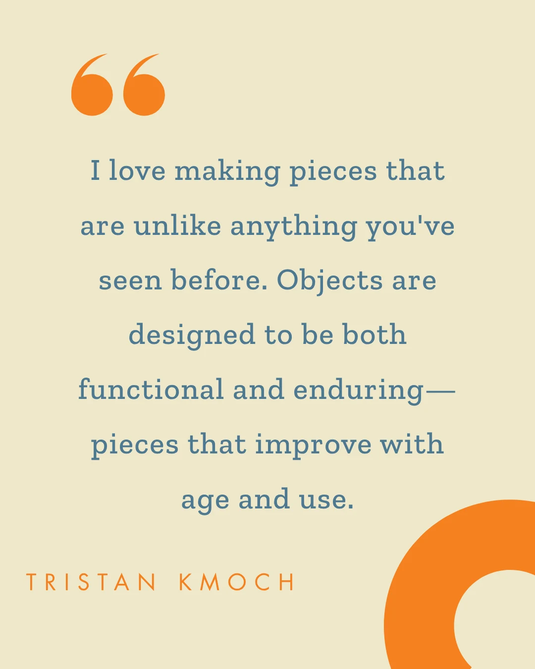 Tristan Kmoch — original quote or fun fact slide